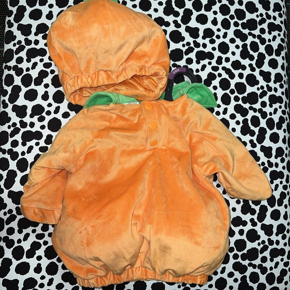 New HYDE & EEK Boutique Infant Pumpkin Costume 12-18 Months Pullover + Hat Set - Picture 5 of 6
